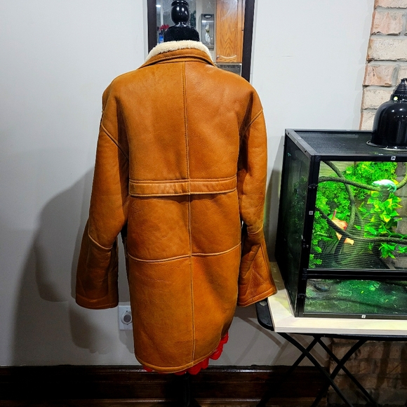 Vintage Authentic Sheepskin and Leather Jacket - Picture 2 of 9
